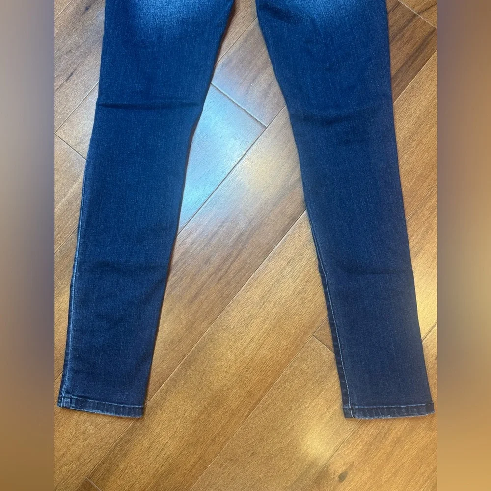 KANCAN Women's Blue Distressed Skinny Jeans
